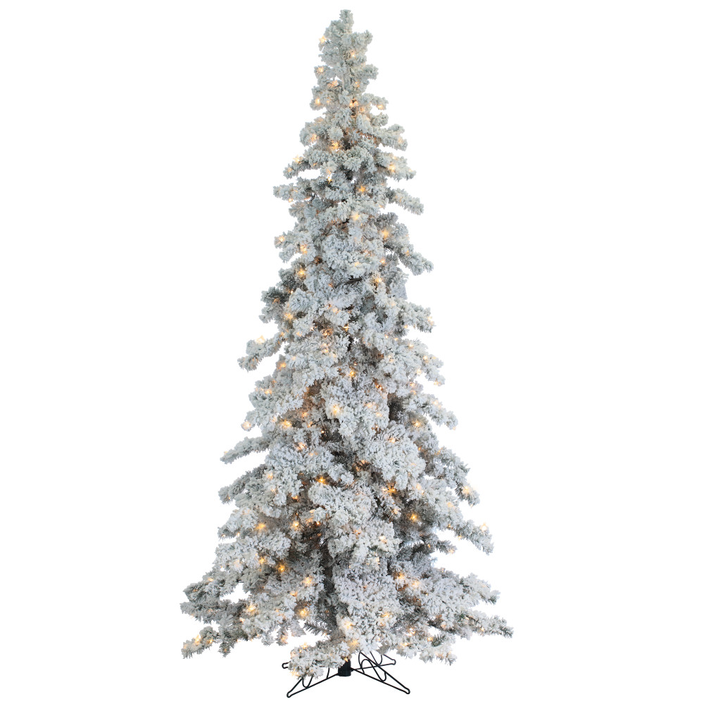 5822--90C 9 ft. Heavily Flocked Layered Spruce Christmas Tree with 750 Clear Lights, Green -  Sterling, 5822-90c