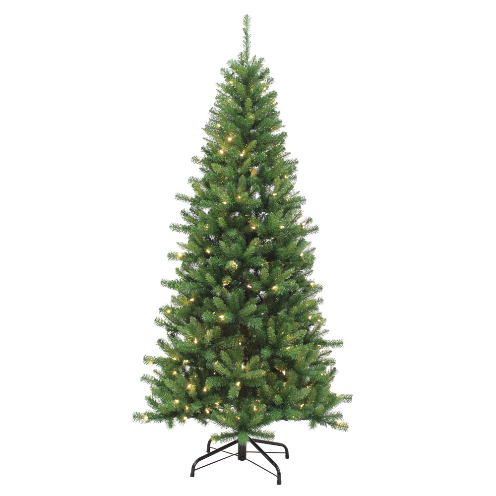 6350--70CM 7 ft. Pre-Lit Ozark Pine Christmas Tree with 230 Dual Color Changing LED Lights, Green -  Sterling