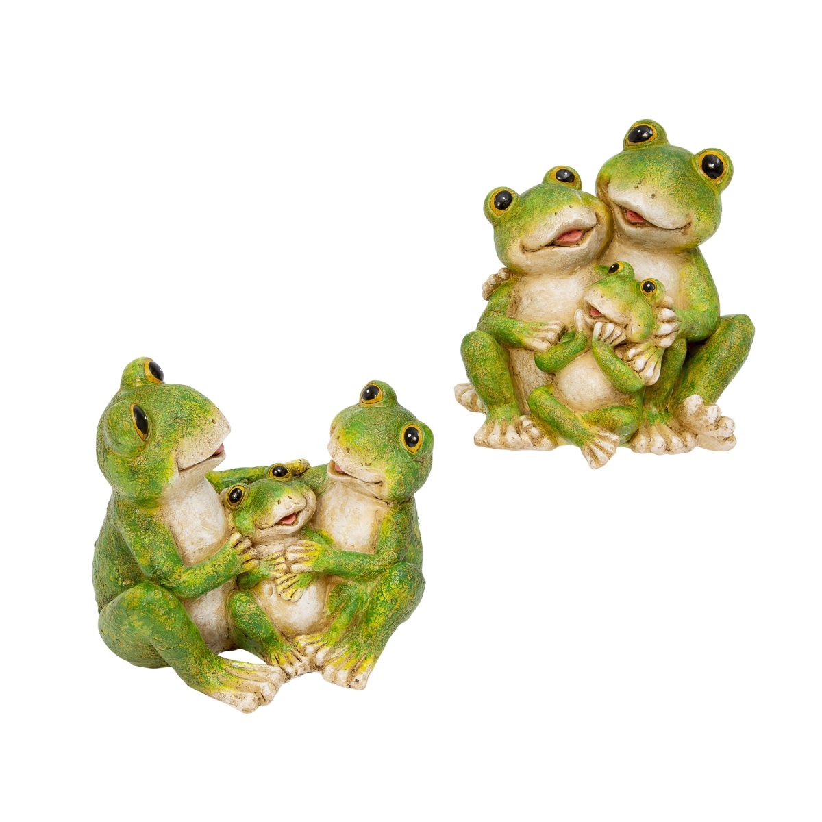 Picture of Gerson International 2564140EC 7 in. Resin Frog Family Figurines - Set of 2