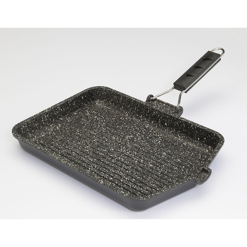 Picture of Ilsa V555 10 x 14.25 in. Gravity Cast Aluminum with 3 Layer Non Stick Coating Induction Bottom