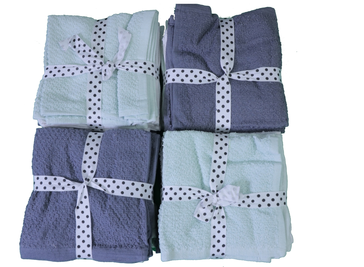 13x13 cm Face Towel Set, Assorted Color - 24 Piece