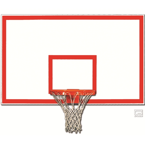42 x 72 in. Fiberglass Rectangular Backboard with Orange Target & Border