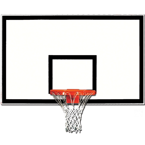 42 x 72 in. Fiberglass Rectangular Backboard with Black Target & Border
