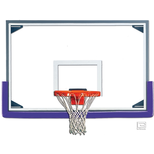 48 x 72 in. Tall Glass Backboard with Aluminum Frame