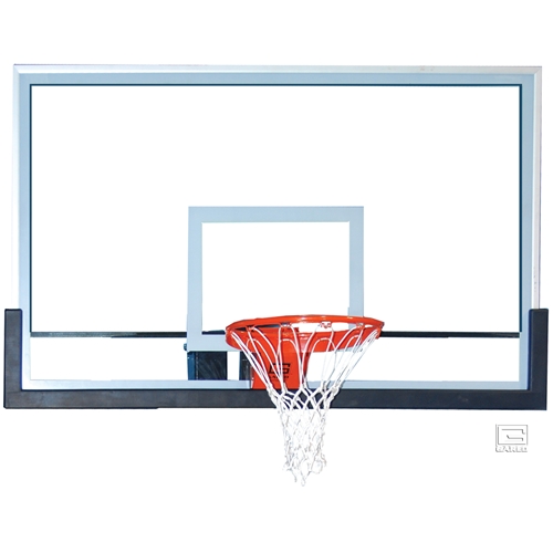 BB72G50HH 42 x 72 in. Glass Rectangular Backboard with Clear View