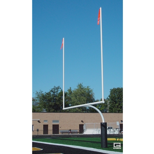 FGP402S 4.5 in. Outer Diameter Redzone College Football Goalposts, Permanent & Sleeve Mount, Galvanized