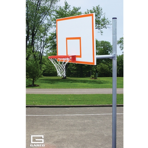 PK4551 4.5 in. O.D. 1260B 240 Goal Front Mount Adjustable Straight Post Backboard