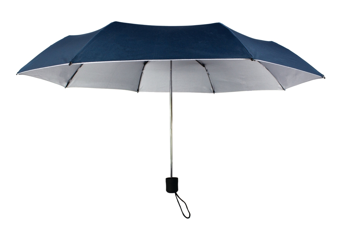 Picture of GustBuster 2425NA-SI 42 in. Rain Tamer Manual Open Sunblock Umbrella&#44; Navy & Silver