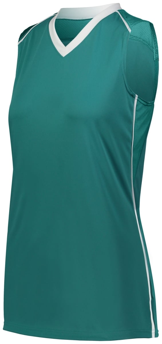 Ladies Rover Softball Jersey, Scarlet & White - Medium