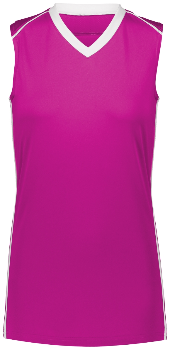 Ladies Rover Jersey, Power Pink & White - Medium