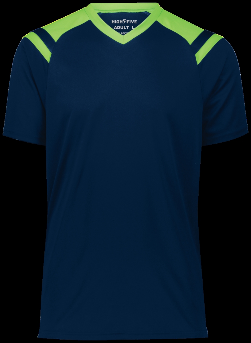 Youth Sheffield Jersey, Navy & Lime - 2XS