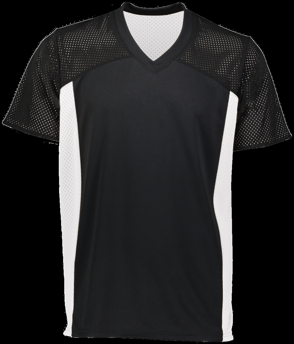 Picture of ASI 265.420.L Youth Reversible Flag Football Jersey&#44; Black & White - Large