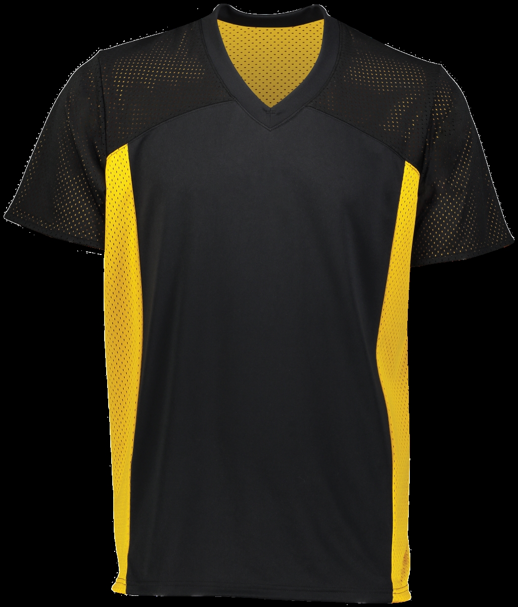 Picture of ASI 265.421.L Youth Reversible Flag Football Jersey&#44; Black & Gold - Large