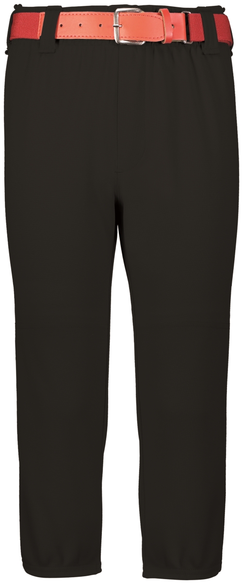 Picture of ASI 1486.080.XXS Youth Pull-Up Baseball Pant with Loops&#44; Black - 2XS