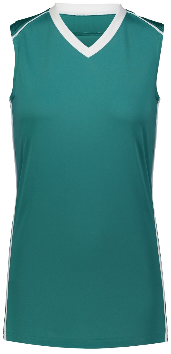 ASI 1688.331.M Girls Rover Jersey, Teal & White - Medium