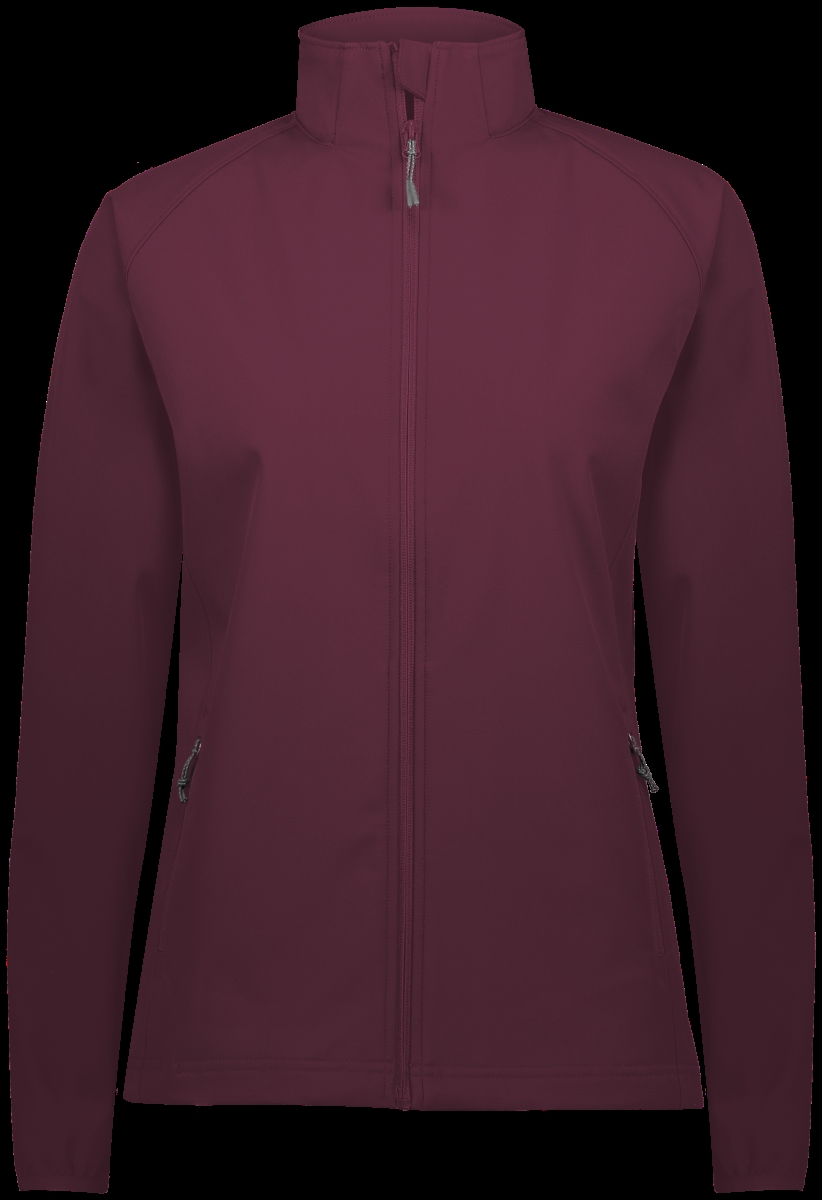 229721.045.S Ladies Featherlight Soft Shell Jacket, Maroon - Small