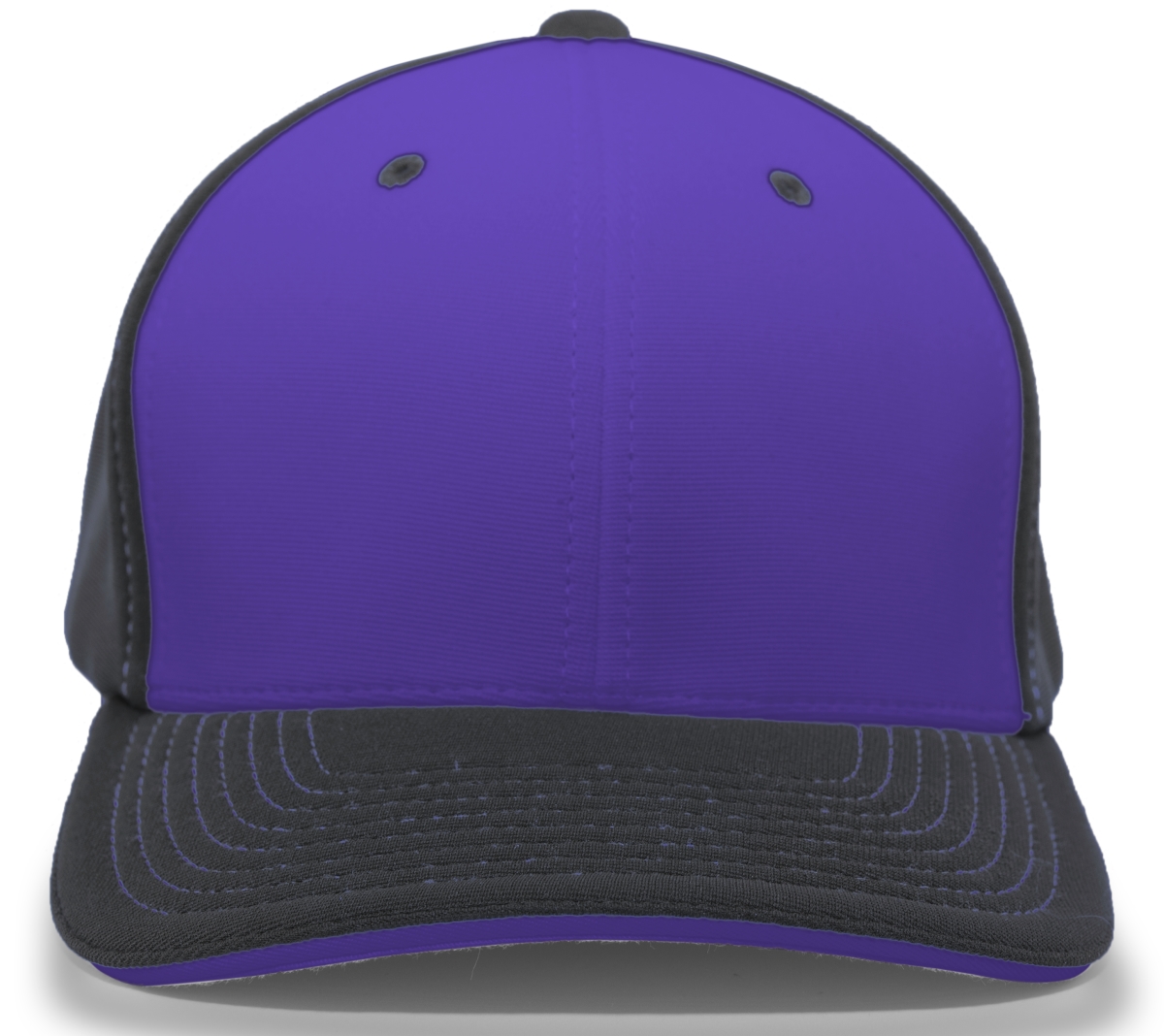 398F.99Q.XS M2 Performance Contrast Flexfit Cap, Purple & Black - Extra Small