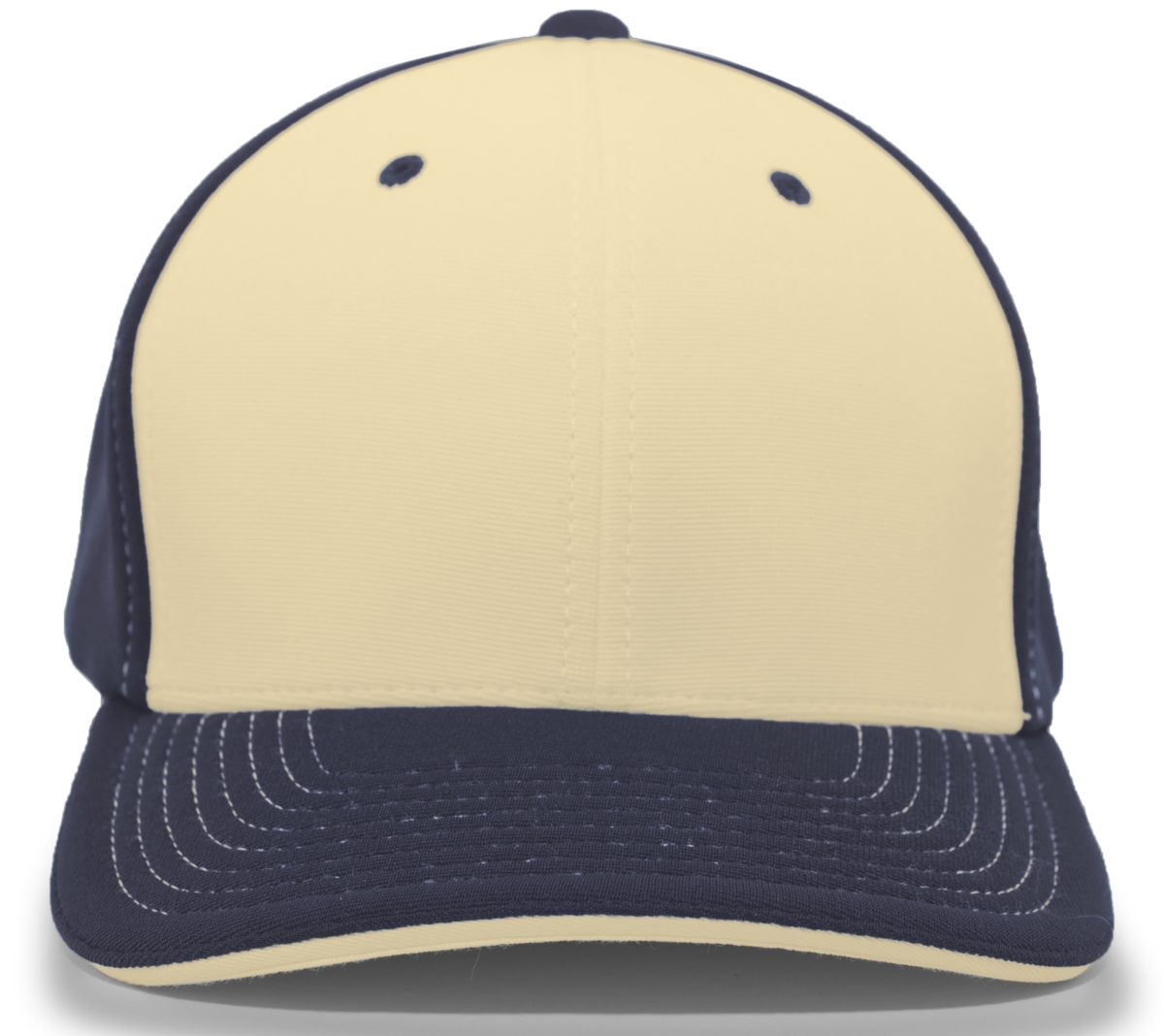 398F.43S.XS M2 Performance Contrast Flexfit Cap, Vegas & Navy - Extra Small