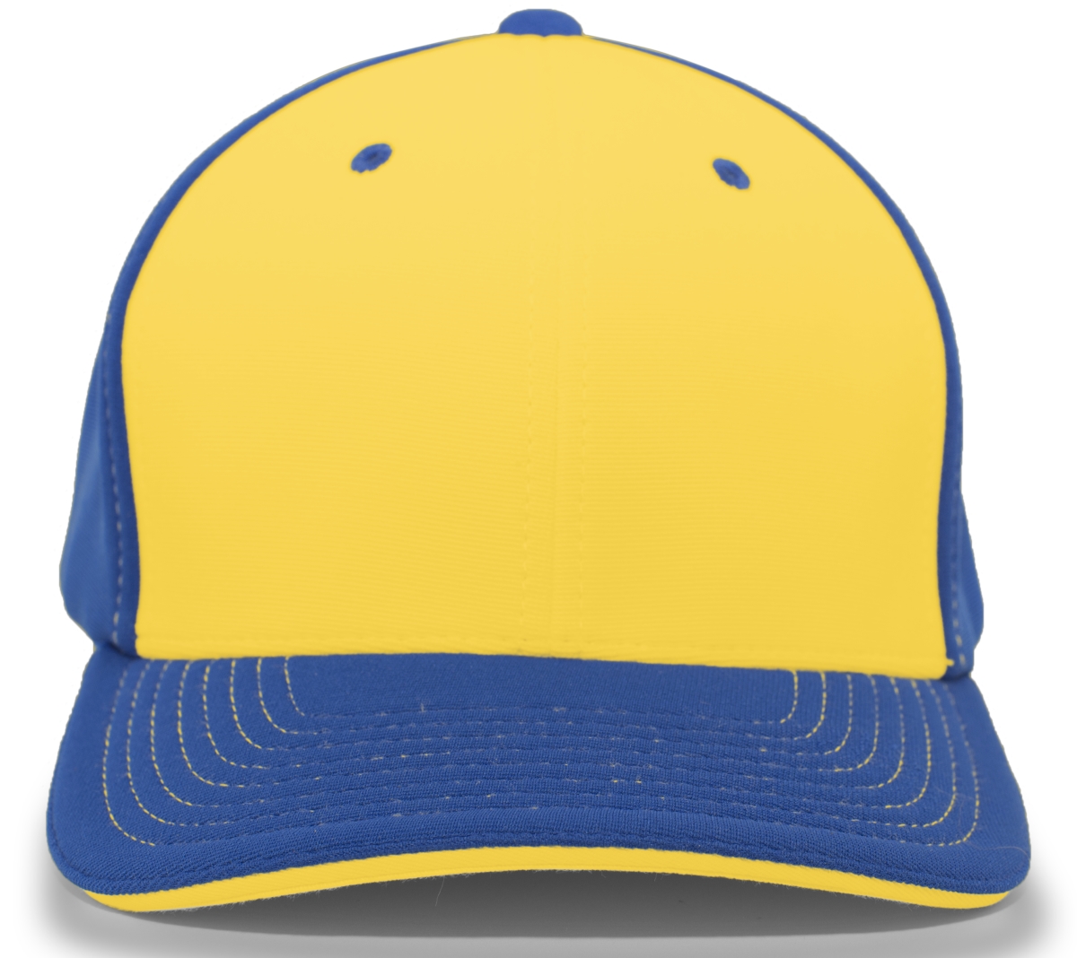 398F.30S.L-XL M2 Performance Contrast Flexfit Cap, Gold & Royal - Large & Extra Large