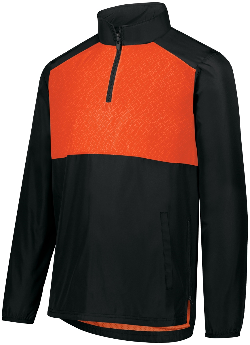 Seriesx Pullover, Black & Scarlet - Extra Large