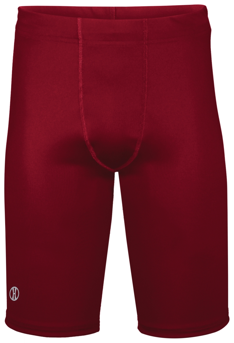 221038.083.L Adult PR Max Compression Shorts, Scarlet - Large