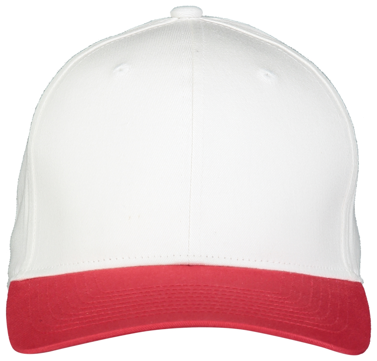Picture of ASI 6251.235.OS Adult Rally Cotton Twill Cap&#44; White & Scarlet - One Size