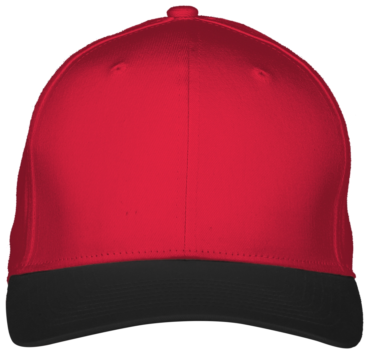 Picture of ASI 6251.406.OS Adult Rally Cotton Twill Cap&#44; Scarlet & Black - One Size