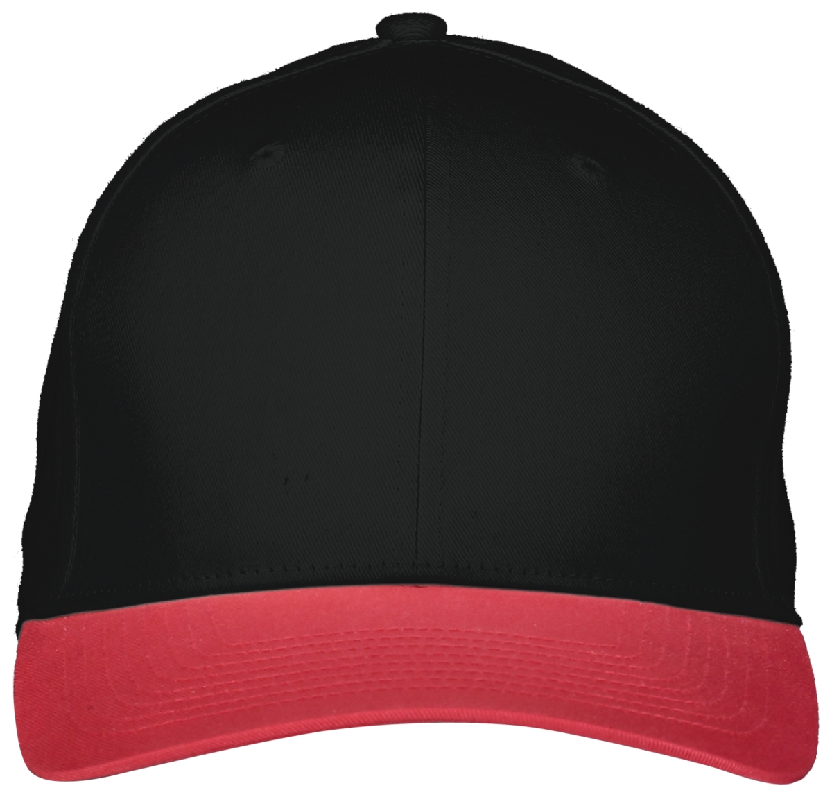 Picture of ASI 6251.500.OS Adult Rally Cotton Twill Cap&#44; Black & Scarlet - One Size