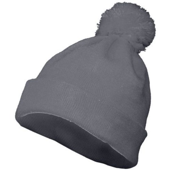 Picture of ASI 6816.059.OS Pom Beanie&#44; Graphite - One Size