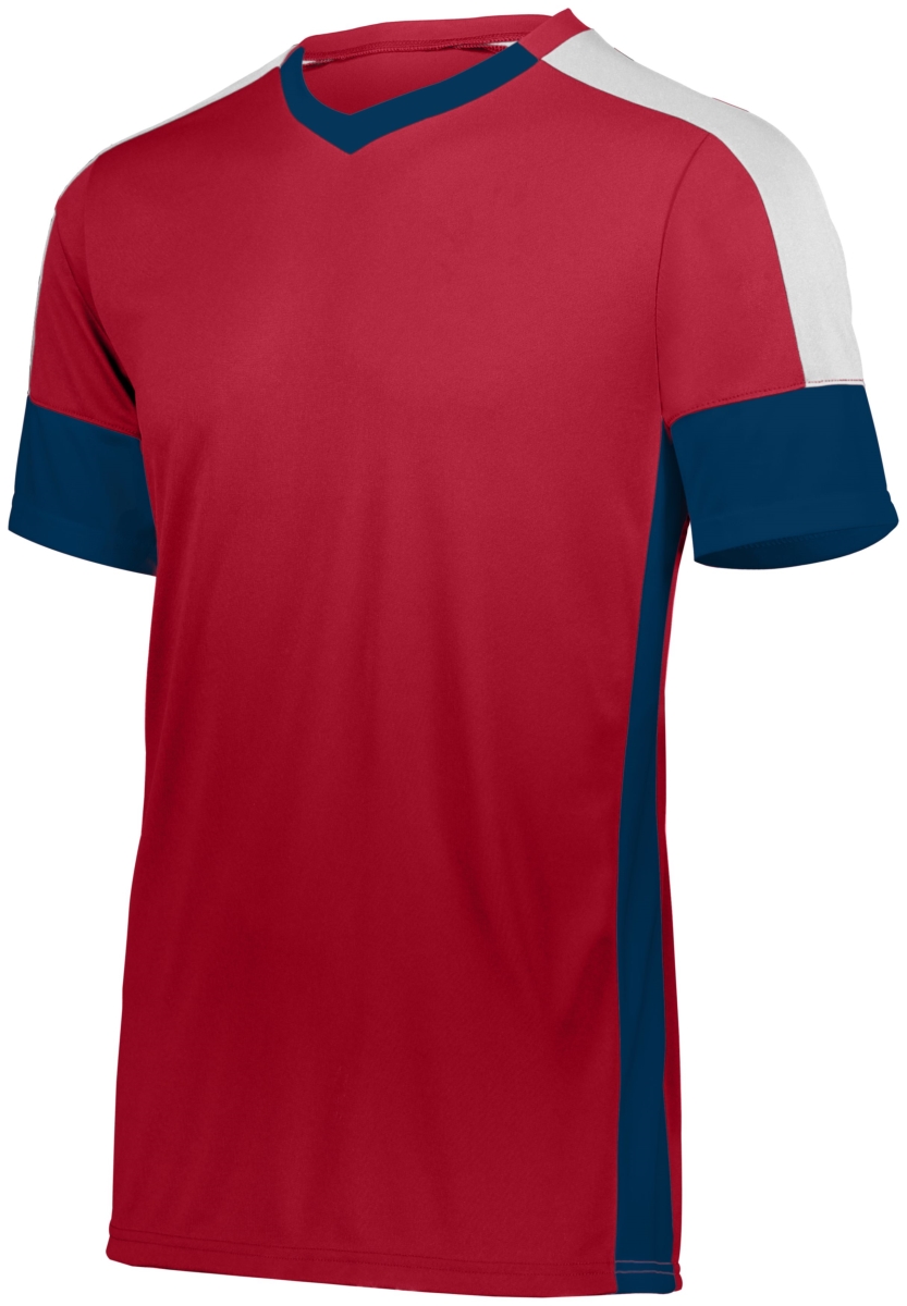 322930.489.XL Wembley Soccer Jersey, Black & Graphite & White - Extra Large