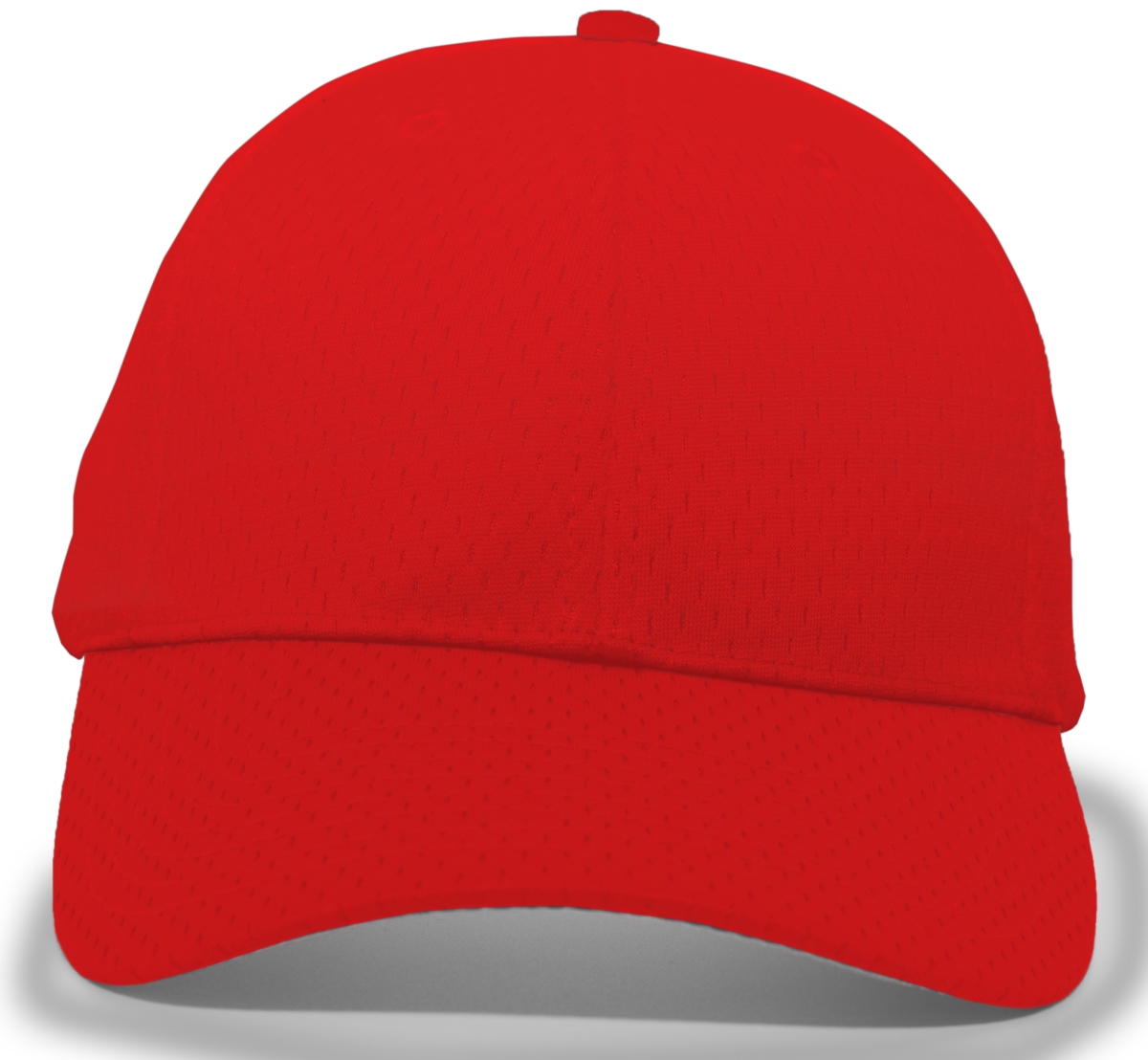 805M.040.OS Coolport Mesh Hook & Loop Adjustable Cap, Red - One Size
