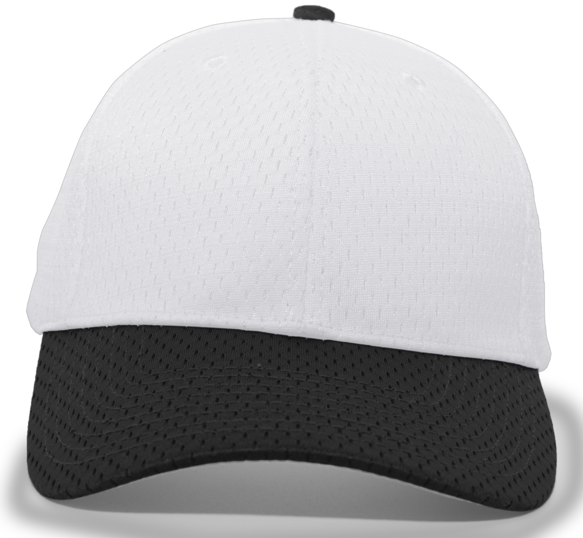 Coolport Mesh Hook & Loop Adjustable Cap, Silver & Black - One Size