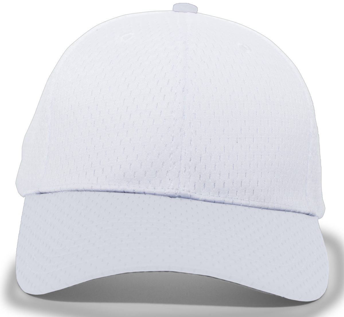 805M.005.OS Coolport Mesh Hook & Loop Adjustable Cap, White - One Size