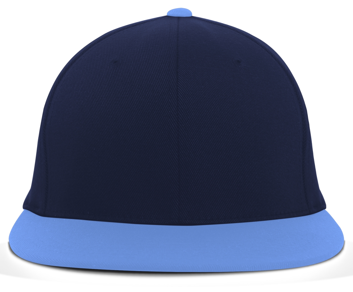 ES811.P32.XS Premium A-C 2 Performance Flexfit Cap, Navy & Columbia Blue - Extra Small