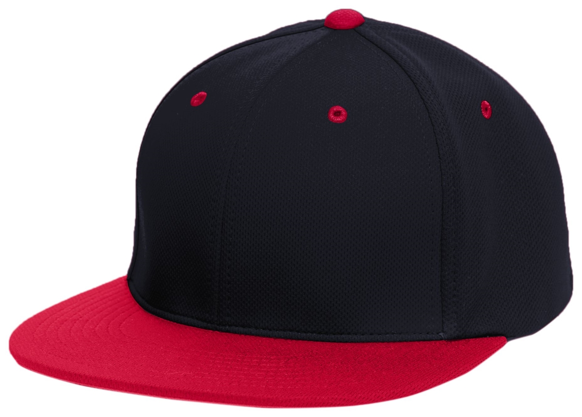 ES342.307.XS Premium P-Tec Flexfit Cap, Navy & Red - Extra Small