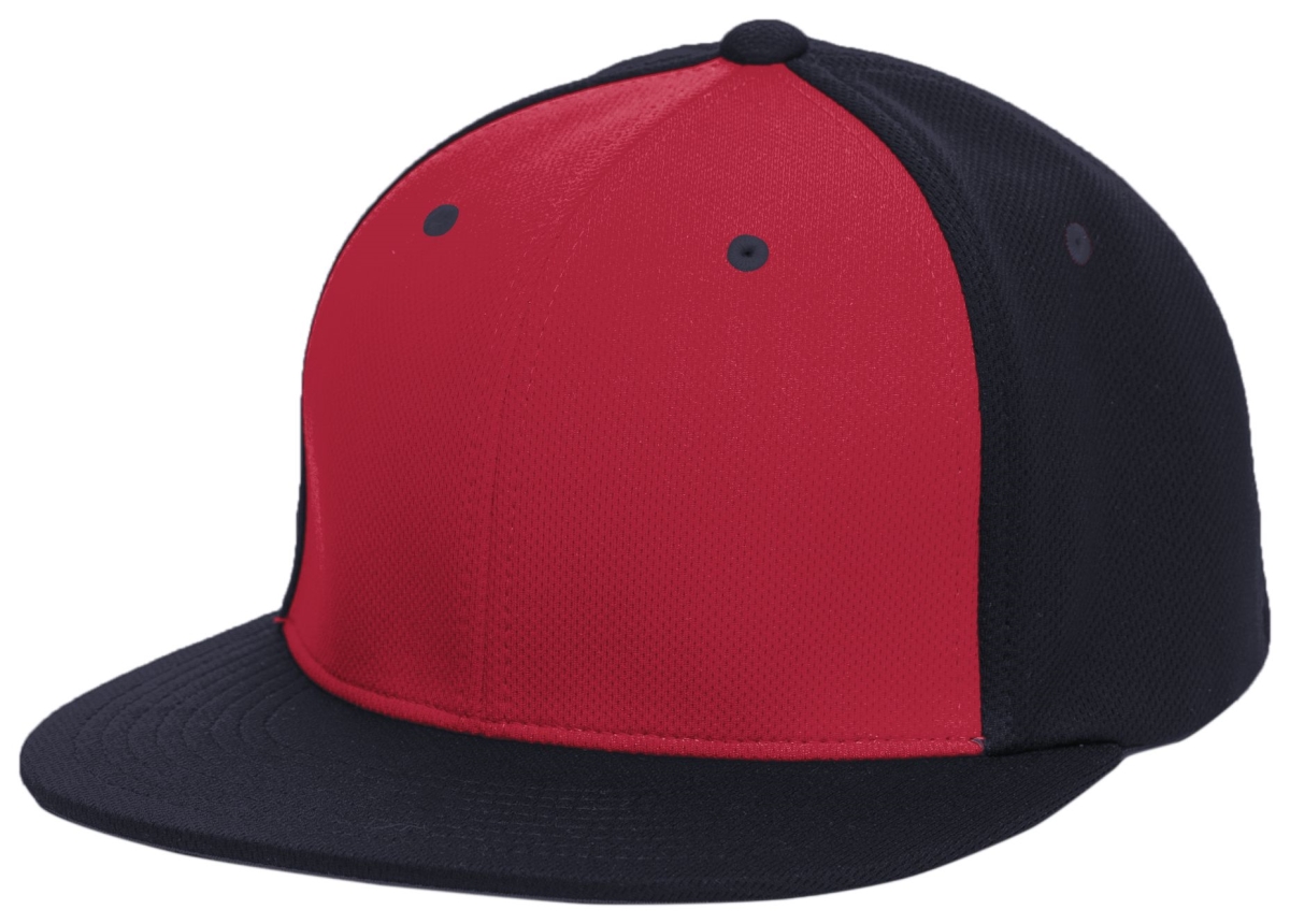 ES342.80Q.XS Premium P-Tec Flexfit Cap, Red & Navy - Extra Small