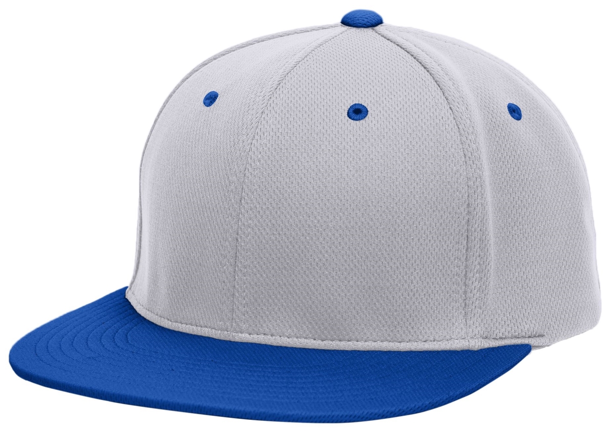 ES342.48P.XS Premium P-Tec Flexfit Cap, Silver & Royal - Extra Small