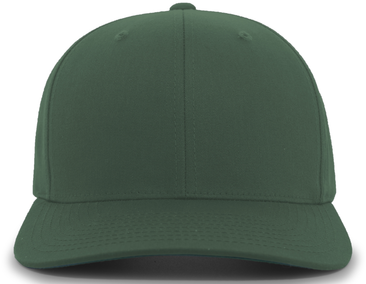 302C.035.OS Cotton-Poly Hook & Loop Adjustable Cap, Dark Green - One Size