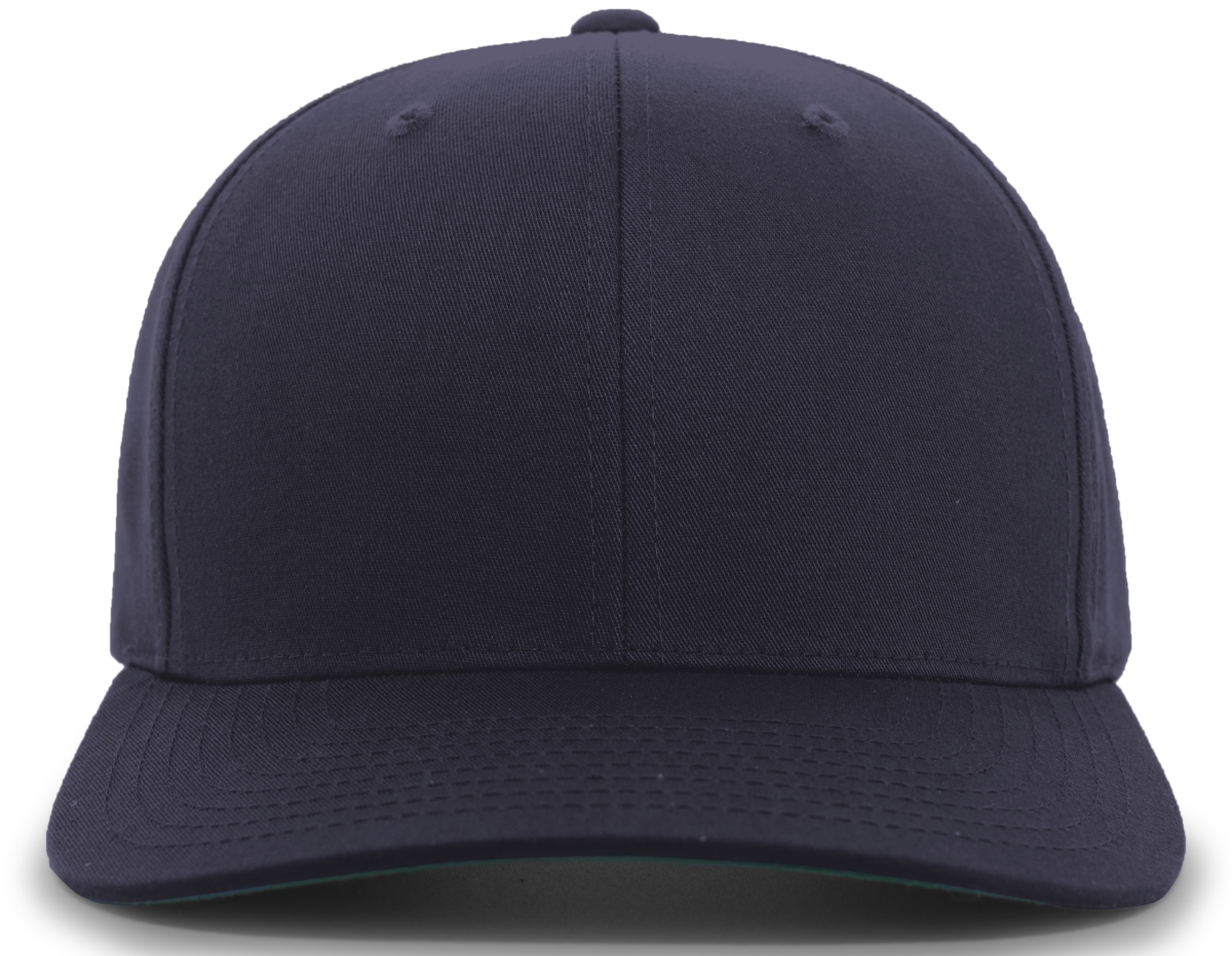 302C.065.OS Cotton-Poly Hook & Loop Adjustable Cap, Navy - One Size