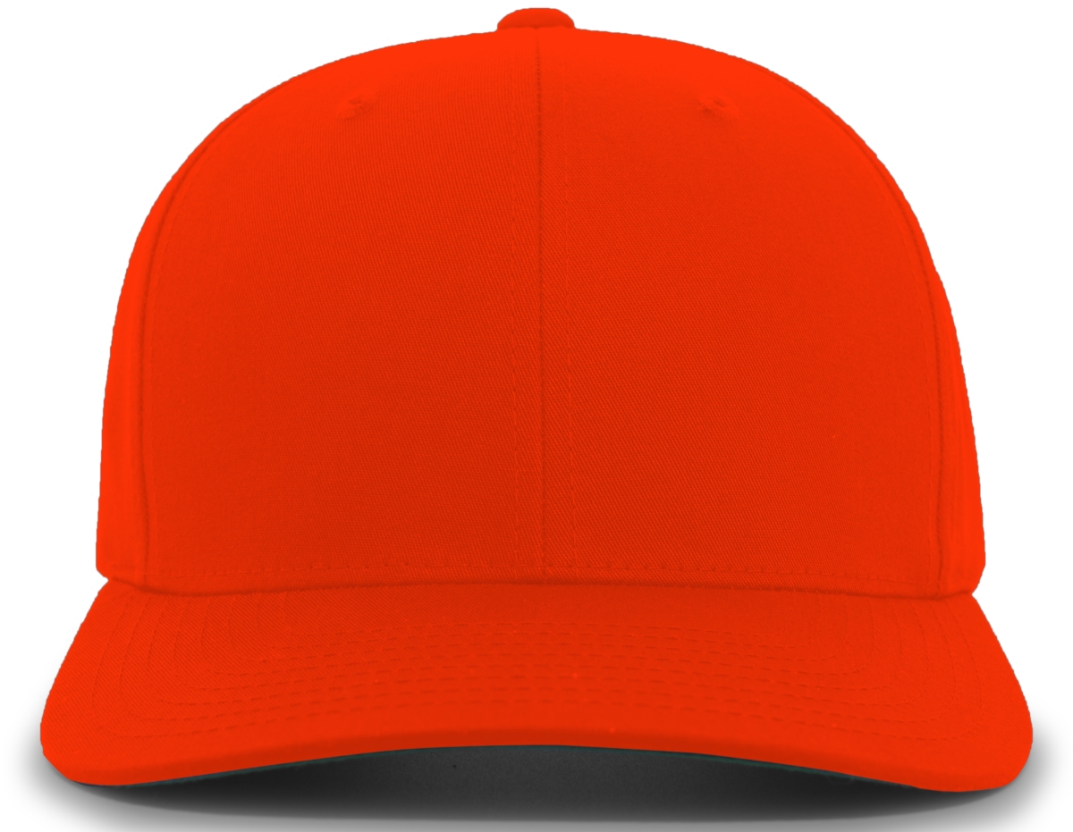 302C.029.YTH Cotton-Poly Hook & Loop Adjustable Cap, Orange - Youth