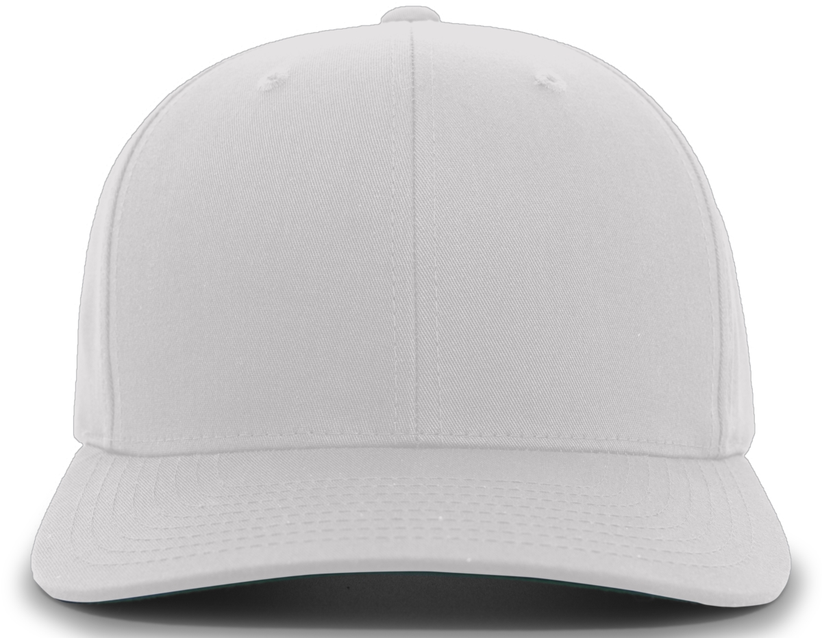 302C.099.YTH Cotton-Poly Hook & Loop Adjustable Cap, Silver - Youth