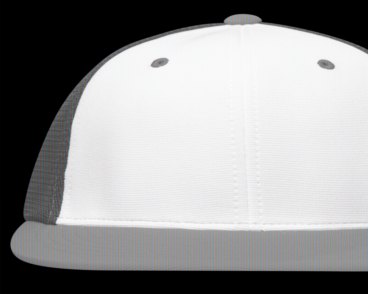 ES341.T72.L-XL Premium M2 Performance Trucker Flexfit Cap - White, Black & Orange - Large & Extra Large
