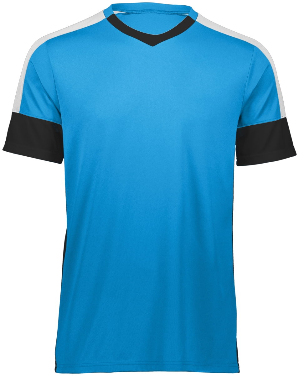 322931.837.M Youth Wembley Soccer Jersey - Power Blue, Black & White - Medium