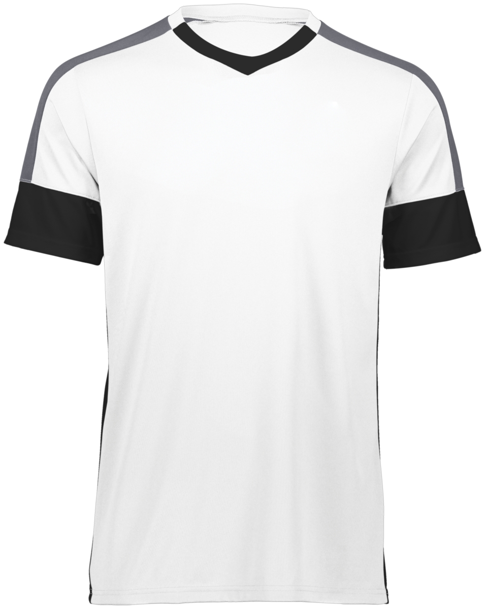 322931.X26.M Youth Wembley Soccer Jersey - White, Black & Graphite - Medium