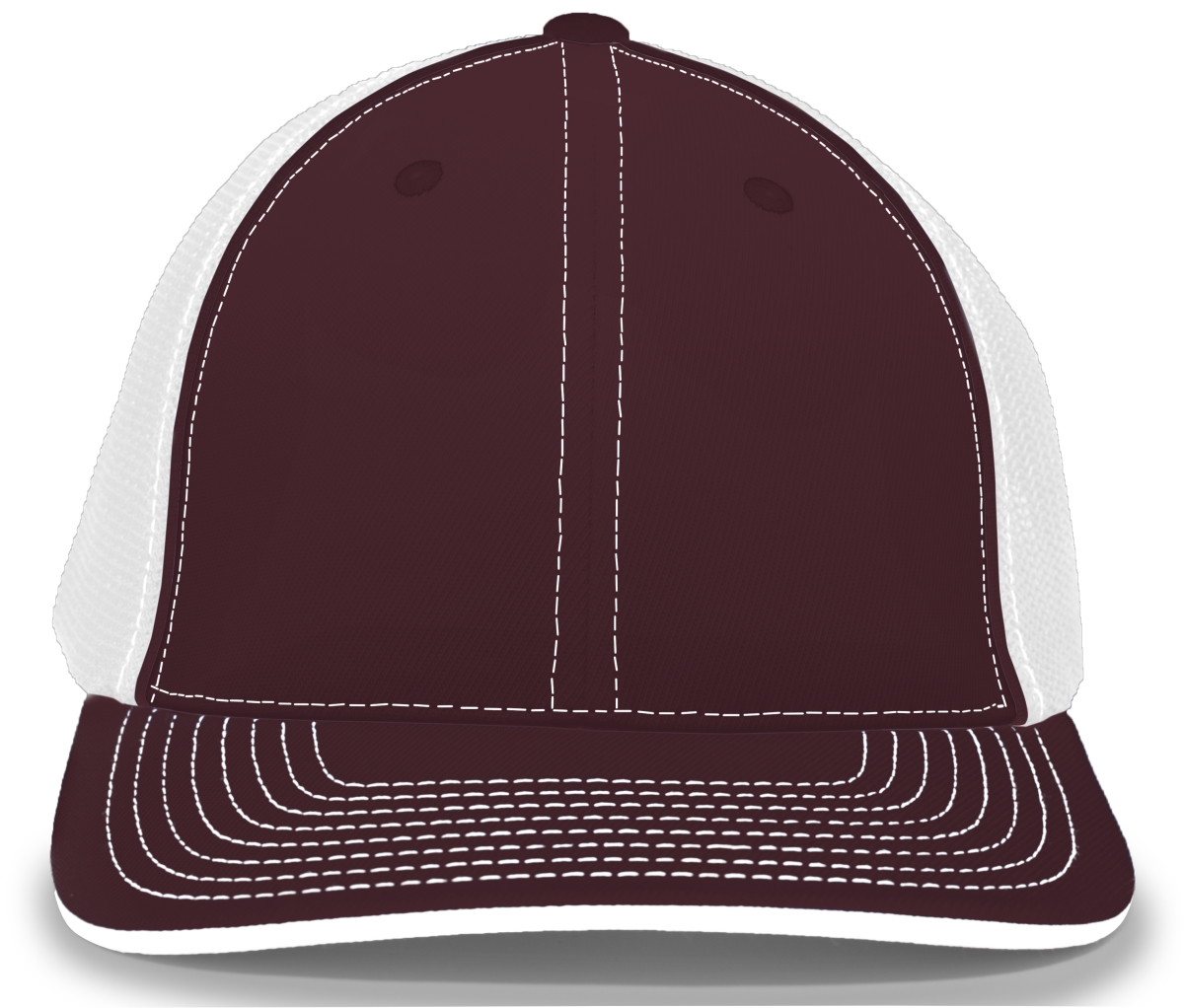 404M.380.S-M Trucker Flexfit Cap, Maroon & White - Small & Medium