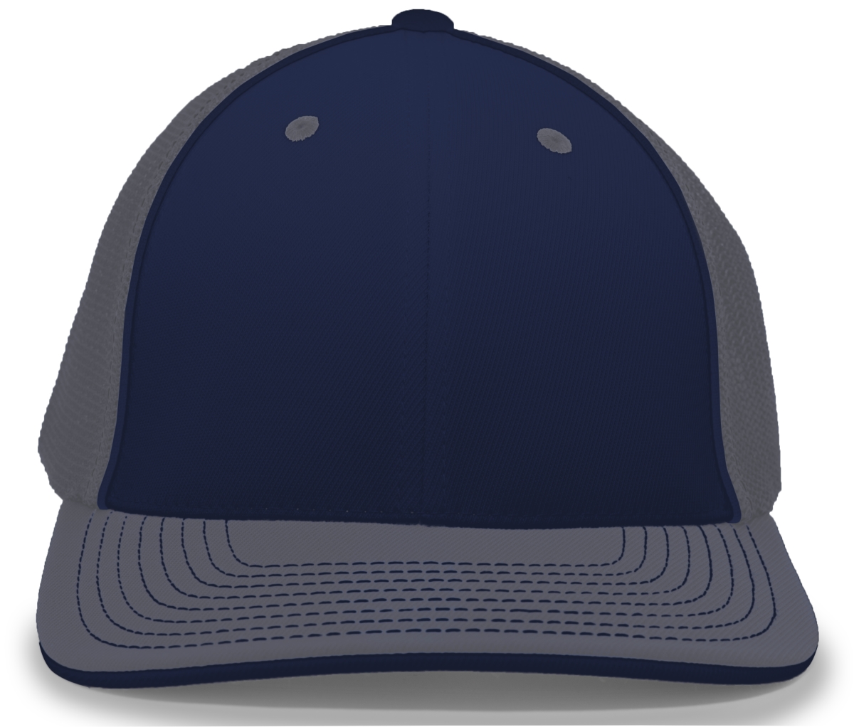 404M.W55.XS Trucker Flexfit Cap, Navy & Graphite - Extra Small