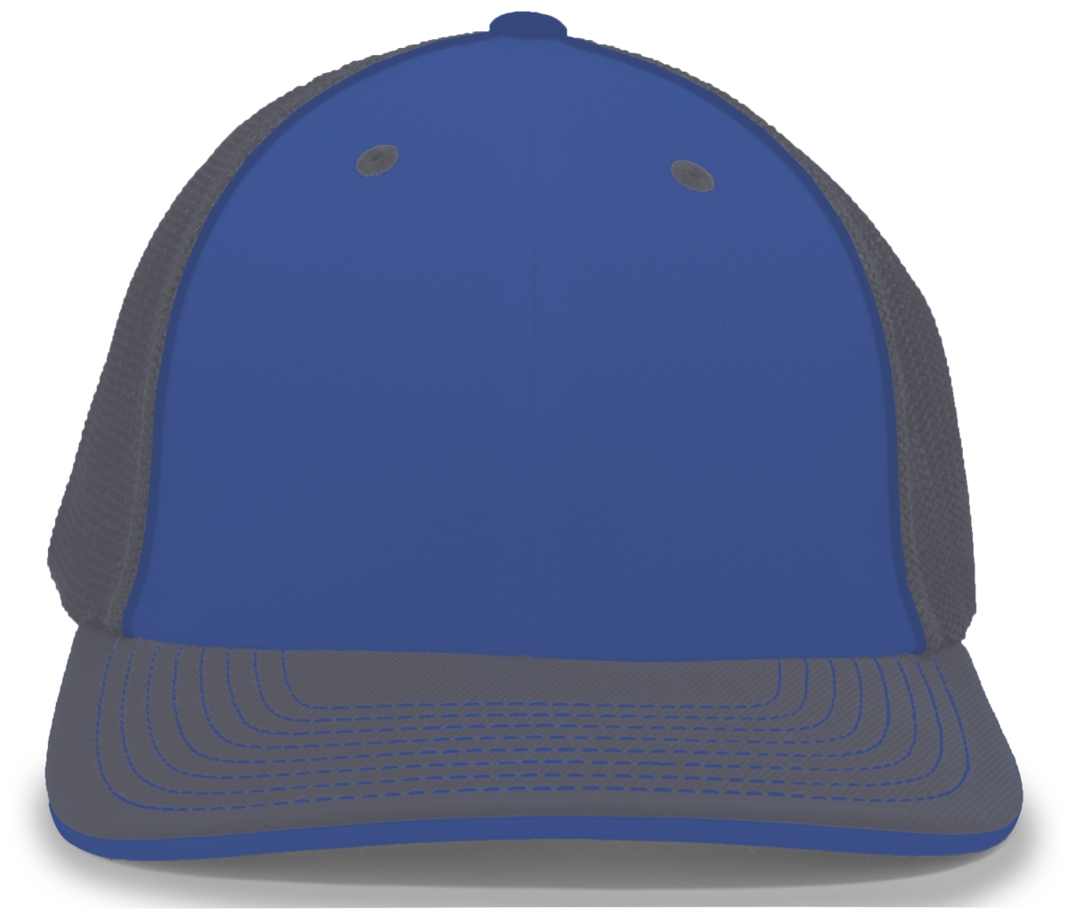 404M.94Q.S-M Trucker Flexfit Cap, Royal & Graphite - Small & Medium