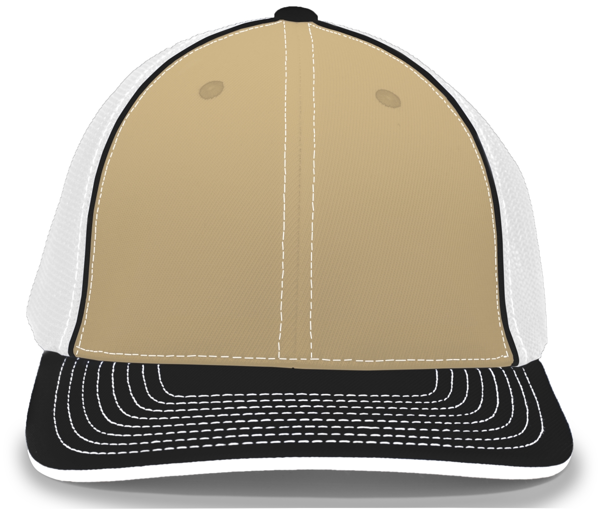 404M.55P.XS Trucker Flexfit Cap - Vegas, White & Black - Extra Small