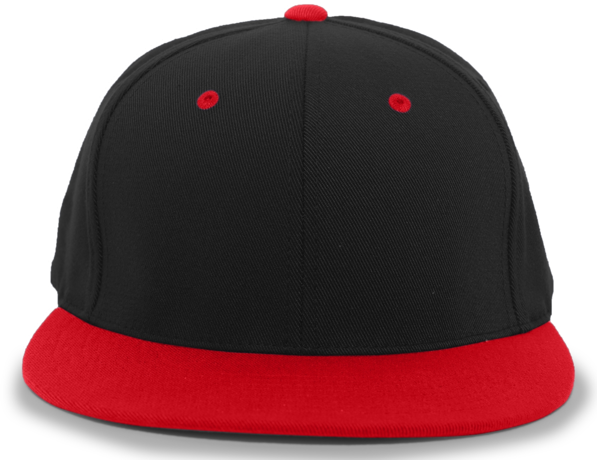 8D5.424.XS A-C 2 Performance D-Series Flexfit Cap, Black & Red - Extra Small