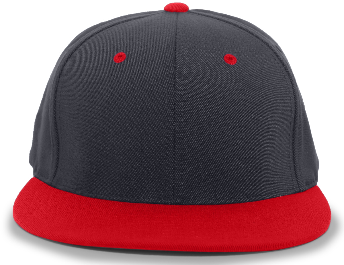 8D5.307.XS A-C 2 Performance D-Series Flexfit Cap, Navy & Red - Extra Small